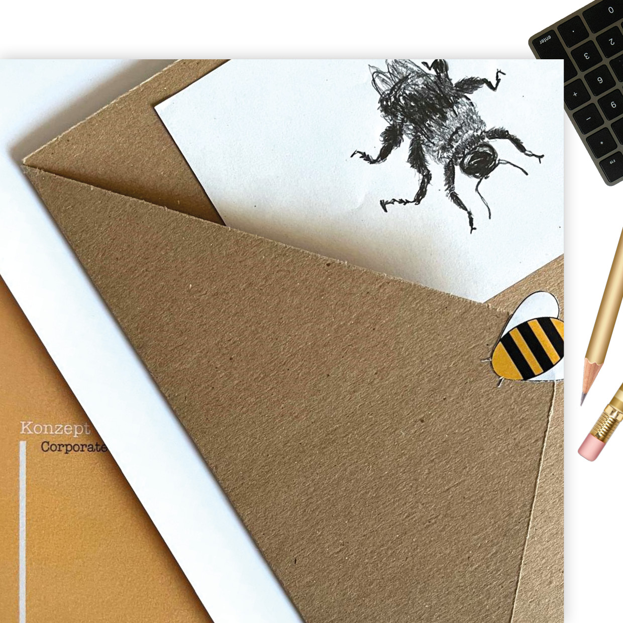 thewedesign Corporate Design / Designkonzept / Logo / Geschäftsausstattung Posthonig, Skizzen, Illustration, Farbkonzept